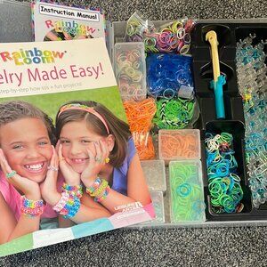 Rainbow Loom Rubber Band Bracelet Jewelry Kit With Book